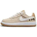 Nike Force 1 Low SE EasyOn Little Kids' Shoes (FZ1602-100, Sanddrift/Twine/Black/White)