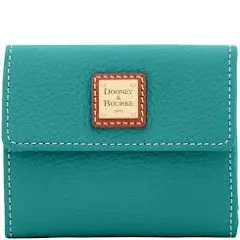 Dooney & Bourke Pebble Grain Small Flap Credit Card Wallet