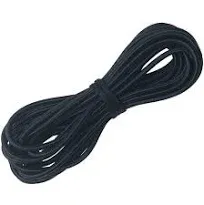 1/4" Bungee Shock Cords, 100 Feet Marine Grade Kayak Heavy Stretch String Rope & Tie Down Trailer Straps for DIY Projects Black