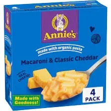 Annies Homegrown Macaroni & Cheese Classic Mild Cheddar Box - 6 Oz