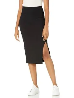 The Drop Women's Veronique High-Waist Slit Skirt