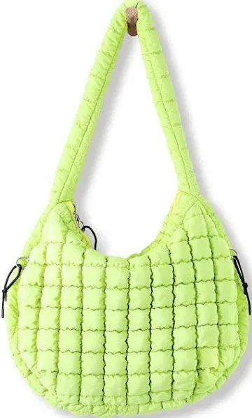 Puffer Tote Bag for Women Large Quilted Tote Bag Quilted Carryall Bag Soft Puffy Crossbody Bag Hobo Handbags Puff Purse