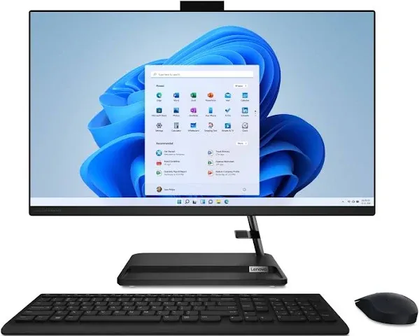 Lenovo 2023 All-in-One Desktop | IdeaCentre AIO 3i | 27" 1920x1080 Touchscreen IPS | Intel i5-13420H 8-Core | 48GB DDR4 | 2TB SSD Windows 10 Pro | Wi-Fi 6 - Bluetooth 5.1-5.0MP Camera - Black