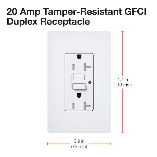 Lutron Satin 20A Receptacle Self-Testing GFCI Taupe (SCR-20-GFST-TP)