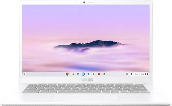 ASUS Chromebook CX1, 11.6" HD NanoEdge Display, Intel Celeron N3350 Processor, 32GB eMMC, 4GB RAM, Chrome OS, Transparent Silver, CX1100CNA-AS42