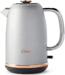 Oster Corded Electric 1.7L Kettle Metropolitan Collection with Rose Gold Accents