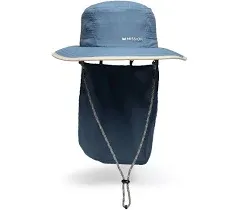 MISSION Cooling Day Venture Hat, Iron Gate - Convertible Bucket Hat with Removable Nape - Lightweight & Durable - Cools Up to 2 Hours - UPF 50 Sun Protection - Machine Washable