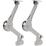 RUYUFE Heavy Duty Hinge with Soft Close 50lb/2pcs Folding Lid Stay Hinge for Cabinet, Kitchen Wardrobe Toy Chamber