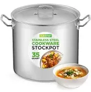 NutriChef Stainless Steel Cookware Stockpot