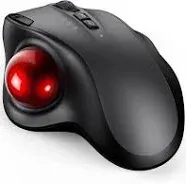 VssoPlor Wireless Trackball Mouse - 2.4G USB + Dual Bluetooth Rollerball Mous...