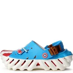 Crocs Kids' Captain America Echo Clog, White, J1