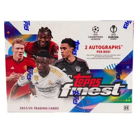 2023-24 Topps Finest Soccer UEFA Club Competitions Hobby Box Factory Sealed📈🔥