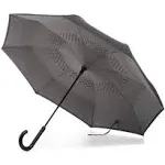 Totes Inbrella Reverse Close Umbrella Black/Grey