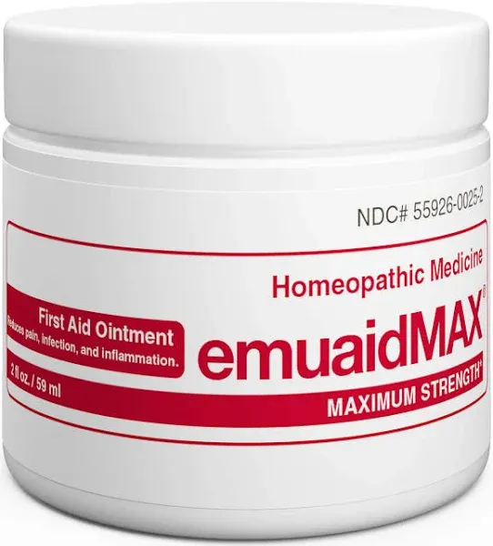 emuaid EMUAIDMAX Ointment 2oz - Eczema Cream. Maximum Strength Treatment. Use Max Strength for Athletes Foot, Psoriasis, Jock Itch, Anti Itch, Rash, Shingles and Skin Yeast Infection.