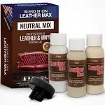 Leather Max Dark Brown Mix Vinyl and Leather Repair Kit - for Your Furniture,...