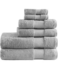 Madison Park 6-Piece Signature Turkish Cotton Bath Towel Set