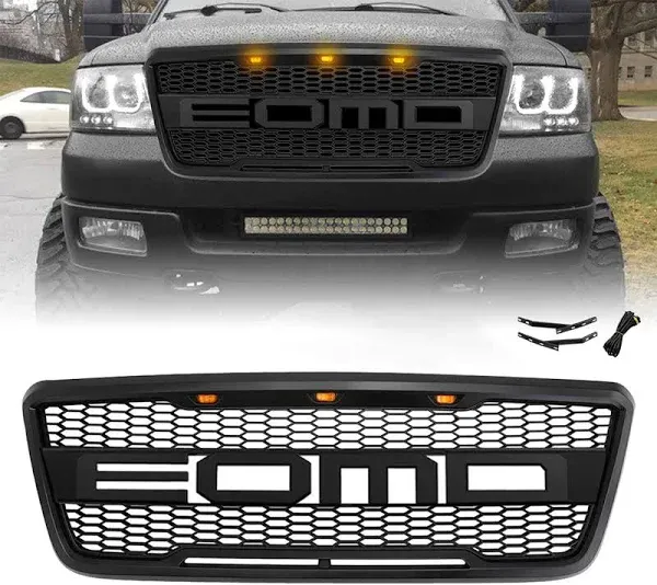 AMERICAN MODIFIED Raptor Style Front Grille with LED Lights (2004-2008)