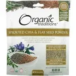 Organic Traditions Sprouted Chia & Flax Seed Powder