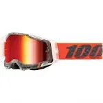 100% Racecraft 2 Goggles - Schrute / Mirror Red Lens