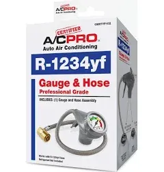 Certified A/C Pro CERTYF102-4 Recharge Gauge and Hose