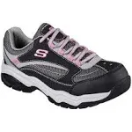 Skechers Work Biscoe Steel Toe, Women's Black/Gray