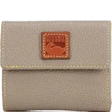 Dooney &amp; Bourke Pebble Collection Small Flap Wallet (Color : Taupe)