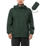 Off Road Ventures Men's Lightweight Rain Jacket Waterproof Packable Hooded Raincoat Outdoor Windbreaker for Hiking Golf Travel