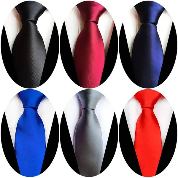 Adulove Men's Necktie Classic Silk Tie Woven Jacquard Neck Ties