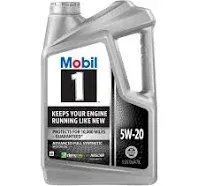 Mobil 1 MO04523Q Synthetic Motor Oil, 5W-20, 5 Qts. - Quantity 1