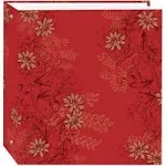 Pioneer TR-100D Magnetic 3-Ring Photo Album Red Foliage, White