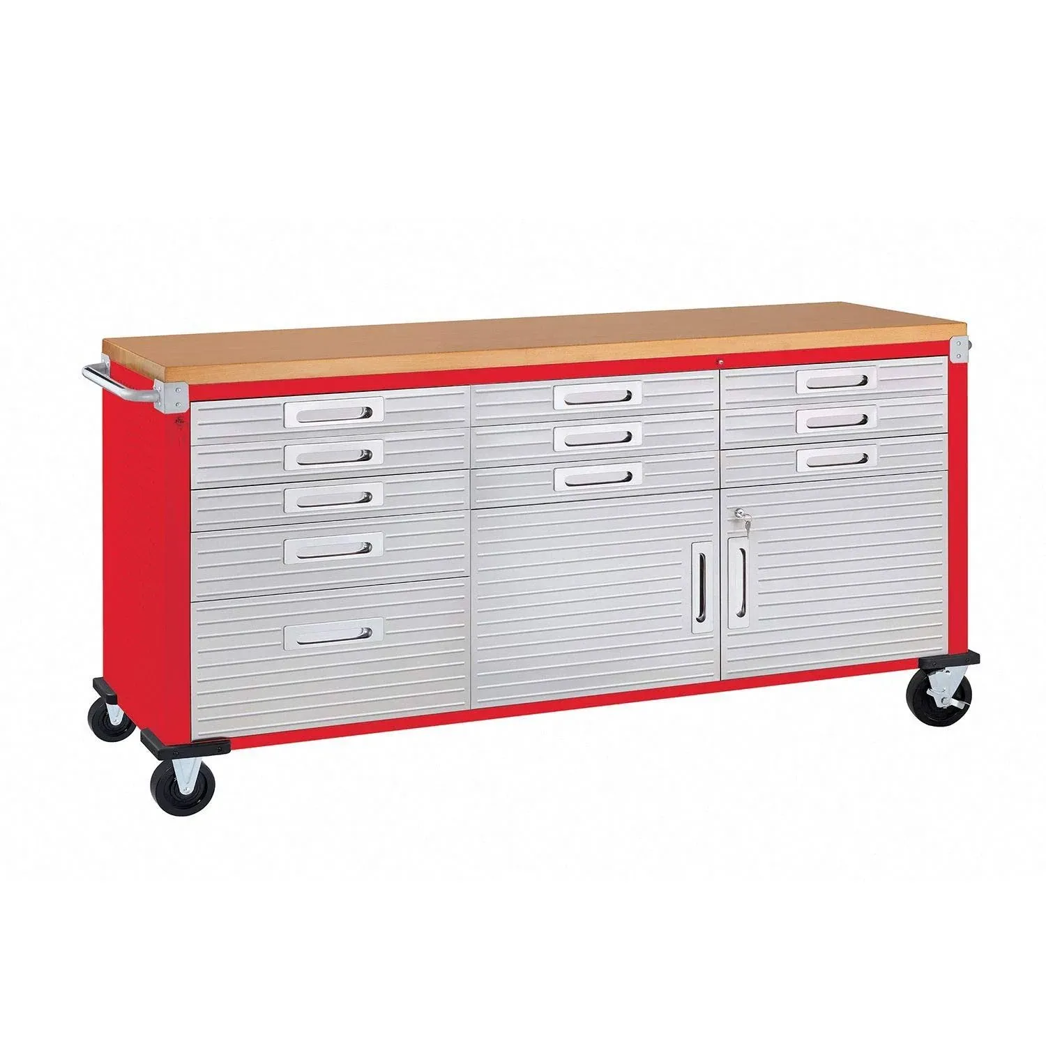 Seville Classics UltraHD Rolling Workbench - Red