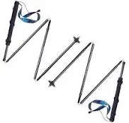 AONIJIE Trekking Poles -2 Ultralight Collapsible Carbon Fiber Hiking Poles with Anti-Shock and Quick Lock System