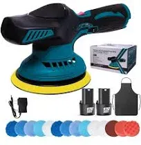 Cordless Car Buffer Polisher with 2pcs 12V 2.0Ah Batteries and Charger