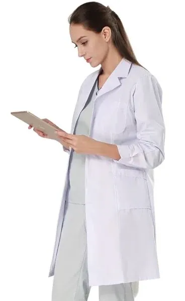 Doctor Nurse Teacher Lab Coat White