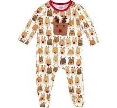 Mud Pie Baby Sleeper with Reindeer Applique