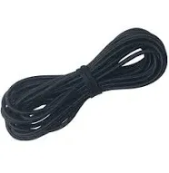 1/4&#034; x 25&#039; Elastic Bungee Cord Kayak Stretch String Rope Black Shock Cords