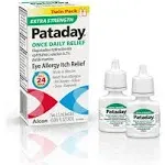 Pataday Eye Allergy Itch Relief, Extra Strength, Twin Pack - 2 pack, 2.5 ml bottles