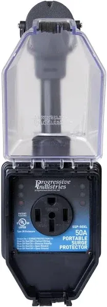 Progressive Industries SSP-50XL Surge Protector with Cover - 50 Amp