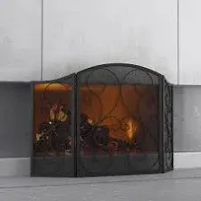 Fire Beauty 3 Panel Fireplace Screen