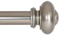 Ivilon SP1400 Satin Nickel Window Curtain Rod 28-48 inch x 1&#034;