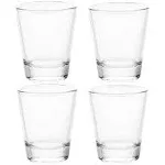 Heavy Base Shot Glasses 1.5 Oz Sets of Clear Shot Glass (4 Pack) Measuring Cup