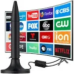 900+ Miles TV Antenna, 2024 Digital TV Antenna for Smart TV and All TV, Strong Magnetic Base for Easy Installation, 360° & Long Range Reception for HDTV Channels-Support All TV's - 10ft Long Cable