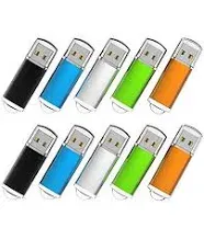 10 Pack 2G 2GB USB Flash Drive USB 2.0 Memory Stick Thumb Drive Pen Drive Blue