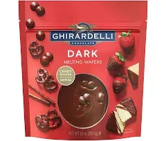 GHIRARDELLI DARK CHOCOLATE Melting Wafers 10 oz Bag - BAKING