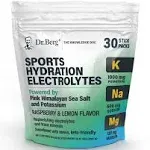 Dr. Berg Sports Hydration Electrolytes Powder Packets with 1000mg Potassium 30ct