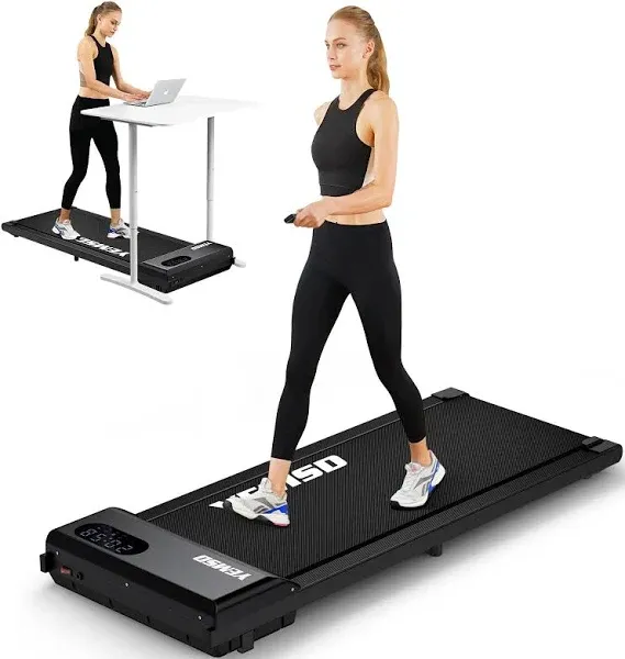 Walking Pad, Walking Pad Treadmill 330 lb Capacity, 3 in 1 Portable Under Desk Treadmill for Home and Office with Remote Control, LED Display