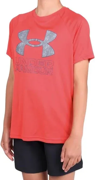 Under Armour Boys' Tech Hybrid Print Fill Short Sleeve T-Shirt