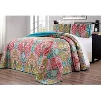 Grand Linen 3-Piece Oversize Quilt Set