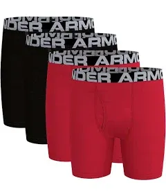 Under Armour Boys' 4-Pack Cotton Boxer Briefs