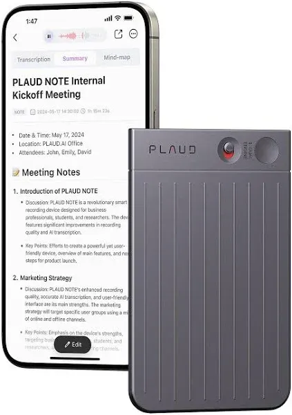 PLAUD NOTE Smart AI Voice Recorder